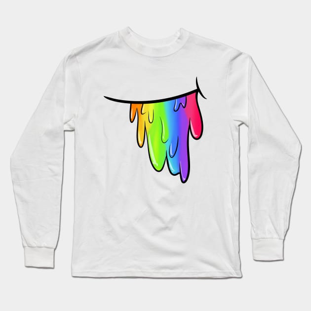 Rainbow Smile Long Sleeve T-Shirt by NetJan